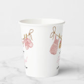 Pink Girl Bohemisch Clothes Kinderdusche Pappbecher (Links)