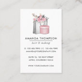 Pink Girl Business Card Visitenkarte (Rückseite)