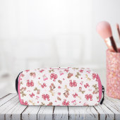 Pink Girl Cowgirl Coquette Muster Monogram Name Waschbeutel