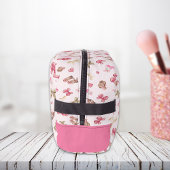 Pink Girl Cowgirl Coquette Muster Monogram Name Waschbeutel