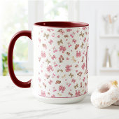 Pink Girl Cowgirl Western Pattern Mit Monogramm Tasse