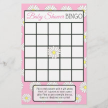 Pink girl Daisy Themed Baby Duschspiele