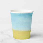 Pink Girl Dinosaur 4th Birthday Party Pappbecher (Rückseite)