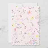 Pink Girl Einladung (Rückseite)