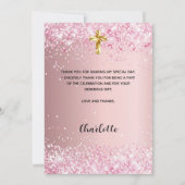 Pink Girl Foto Bestätigung vielen Dank Karte (Rückseite)
