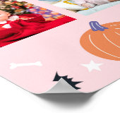 Pink Girl Ghost Erstes Jahr Foto Meilenstein Unter Poster (Ecke)