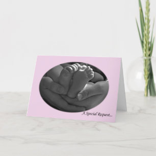 Pink Girl Godmatt Request Card Einladung