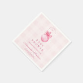 Pink Girl Golf Baby Dusche Serviette (Ecke)