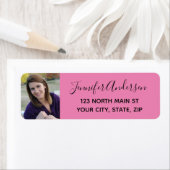 Pink Girl High School Senior Return Label (Insitu)
