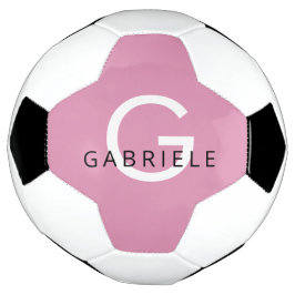 Pink Girl Individuelle Name und Monogram Letter Fußball