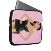 Pink Girl Laptop Case (Vorne Rechts)