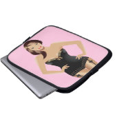 Pink Girl Laptop Case (Vorne Knopf)