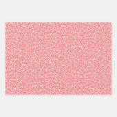 Pink Girl Leopard Print Animal Print Geschenkpapier Set (Vorderseite 2)