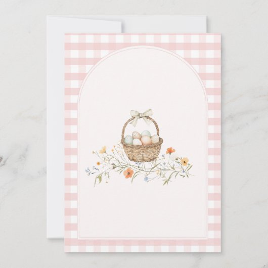 Pink Girl Nesting Party Preppen Sie die Nest Baby Einladung (Rückseite)