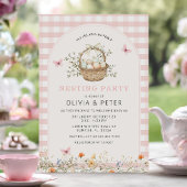 Pink Girl Nesting Party Preppen Sie die Nest Baby Einladung