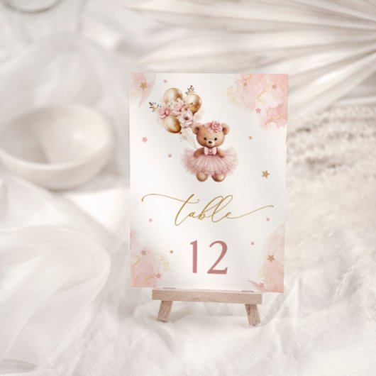 Pink Girl Niedlich Teddy Bear Babydusche