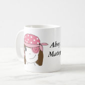Pink Girl Pirate Kaffeetasse (Vorderseite Links)