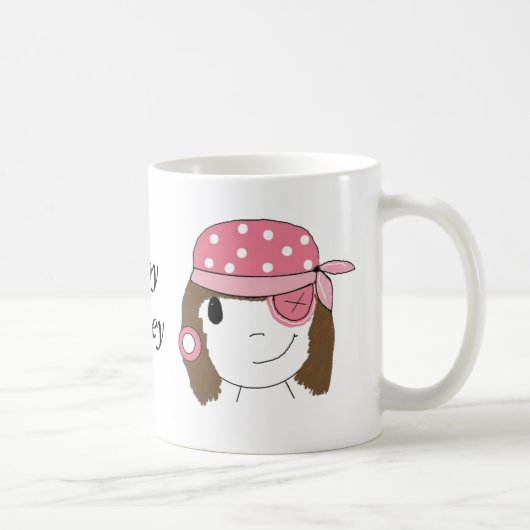 Pink Girl Pirate Kaffeetasse (Rechts)