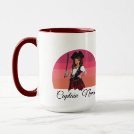 Pink Girl Pirate Tasse