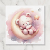 Pink Girl Rainbow Star Geburtstag Geschenkanhänger (Rückseite)