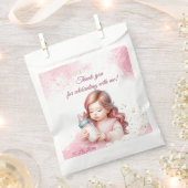 Pink Girl Rainbow Star Geburtstag Geschenktütchen (Ausgeschnitten)