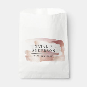 Pink Girl Rose Gold Moderne stilvolle Business Geschenktütchen