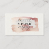 Pink Girl Rose Gold Moderne stilvolle Visitenkarte (Vorderseite)