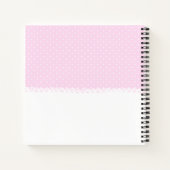 Pink Girl Shoes Baby Shower Gästebuch Notizblock (Rückseite)