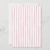 Pink Girl Sip und sehen Babydusche Einladung (Rückseite)