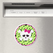 Pink Girl Skull Magnete Locker Magnet File Cabinet (In Situ (Geschirrspüler))