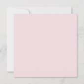 Pink Girl Sober & Bright Sobriety Christmas Card (Rückseite)