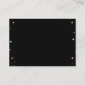 Pink Girl Space Babydusche Windelwanne Begleitkarte (Rückseite)