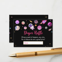 Pink Girl Space Babydusche Windelwanne