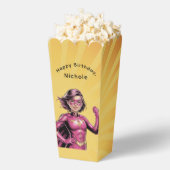 Pink Girl Superhero Birthday Party Geschenkschachtel (Geplatzt)