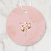 Pink Girl Teddy Bären Balloons Vielen Dank Beary M Geschenkanhänger (Rückseite)