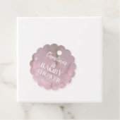 Pink Girl Winter Baby Dusche Geschenkanhänger (Beispiel)