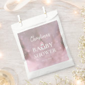 Pink Girl Winter Baby Dusche Geschenktütchen (Ausgeschnitten)