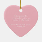 Pink Girlfriend Ehefrau Bae Definition Keramik Ornament (Hinten)