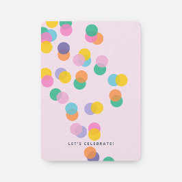 Pink Girl's Birthday Party Confetti Einladung