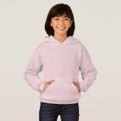 Pink Girls Pullover Hoodie (Vorne ganz)