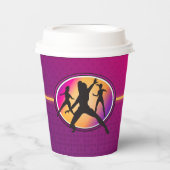 Pink Girls Spy Party Cup Pappbecher (Vorderseite)