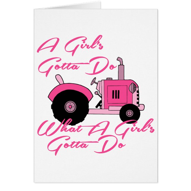 Pink Girls Tractor (Vorne)
