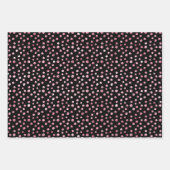 Pink Girly Animal Chic tropisches Muster Geschenkpapier Set (Vorderseite 3)