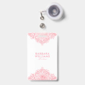 Pink Girly Ausweis (Vorderseite mit Ausziehbar)