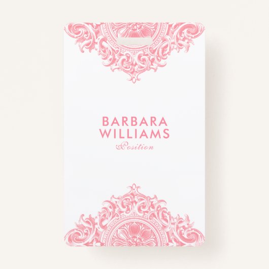 Pink Girly Ausweis (Vorderseite)