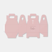 Pink Girly Baby Calligraphy Baptisc Geschenkschachtel (Ungefaltet)