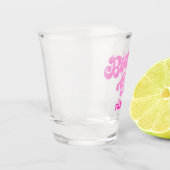 Pink Girly Birthday Girl Birthday Schnapsglas (Links)