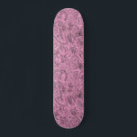 Pink Girly Boho Sketch Glitzer Glam Monogram Skateboard<br><div class="desc">Moderner boho mädchenhafte Imitate rosa Glitzer mit skizziertem Muster. Monogramm mit deinem Namen. Schauen Sie sich die horizontale Ansicht an und sehen Sie unten rechts in pink,  um Ihren Namen anzuzeigen. Fun Schwarz und Rosa Design. Ideal für jeden Fußgängersurfer zum Reiten.</div>