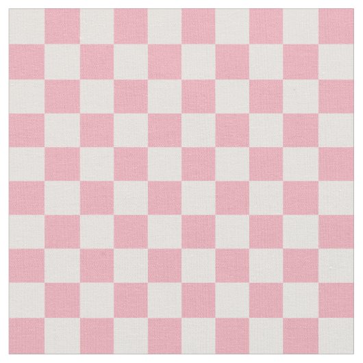 Pink Girly Checker Checkerboard Checkered Retro Stoff (Nahaufnahme)