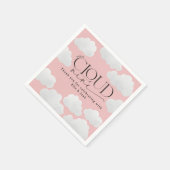 Pink Girly Cloud 9 Dusche modern und stilvoll Serviette (Ecke)